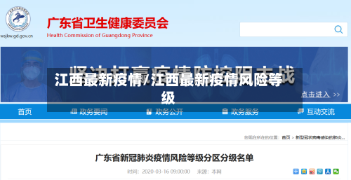 江西最新疫情/江西最新疫情风险等级