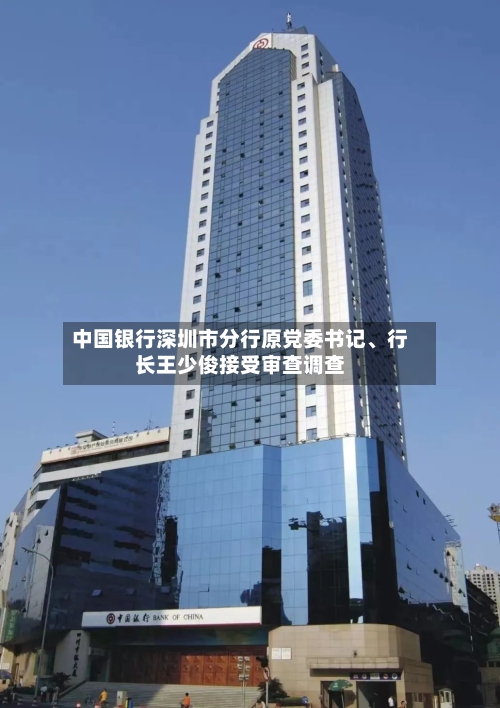 中国银行深圳市分行原党委书记、行长王少俊接受审查调查-第2张图片