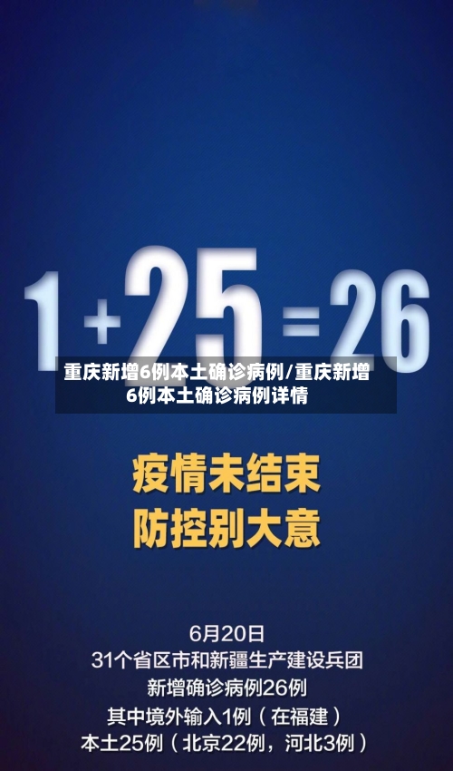 重庆新增6例本土确诊病例/重庆新增6例本土确诊病例详情-第2张图片