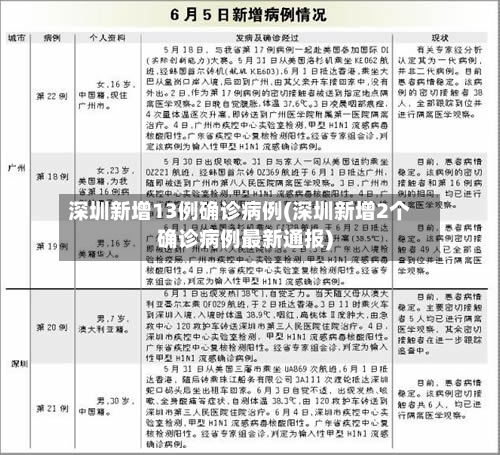深圳新增13例确诊病例(深圳新增2个确诊病例最新通报)-第2张图片